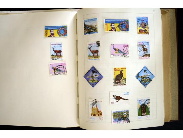 1870/1980, interessante Partie mit Teilsammlungen und Doubletten, Schwerpunkt Asien mit Thailand, China, Pakistan, Japan und 