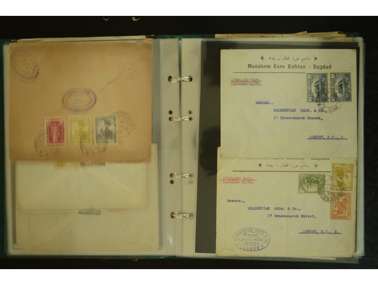 OVERLAND MAIL: 1902/33 (ca.), Sammlungsbestand von etwa 100 Briefen, meist aus dem Irak und Persien, dabei u.a. 16 Belege mit