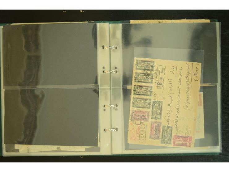 OVERLAND MAIL: 1902/33 (ca.), Sammlungsbestand von etwa 100 Briefen, meist aus dem Irak und Persien, dabei u.a. 16 Belege mit