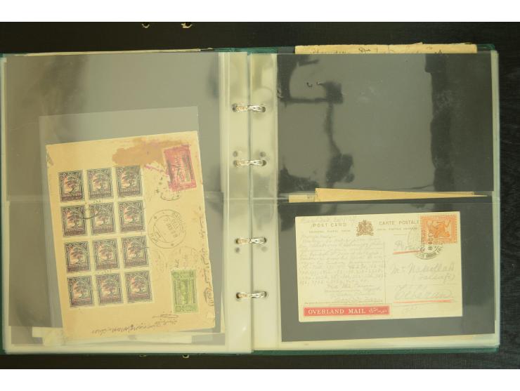 OVERLAND MAIL: 1902/33 (ca.), Sammlungsbestand von etwa 100 Briefen, meist aus dem Irak und Persien, dabei u.a. 16 Belege mit
