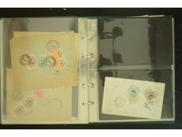 OVERLAND MAIL: 1902/33 (ca.), Sammlungsbestand von etwa 100 Briefen, meist aus dem Irak und Persien, dabei u.a. 16 Belege mit