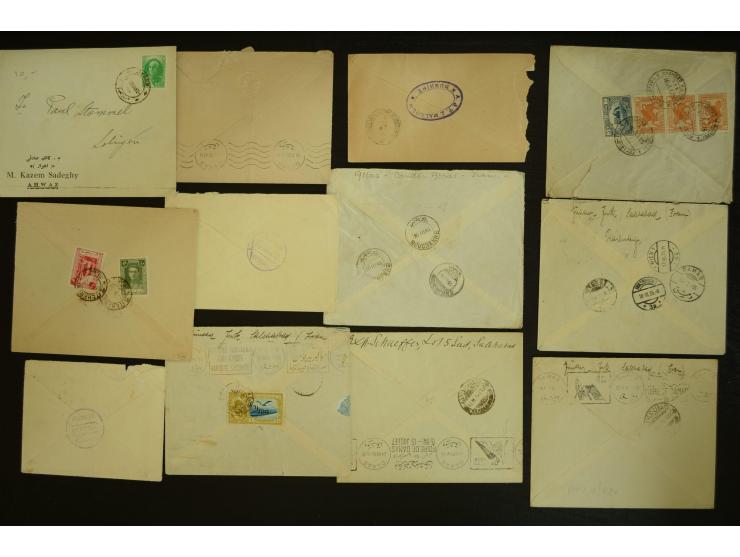 OVERLAND MAIL: 1902/33 (ca.), Sammlungsbestand von etwa 100 Briefen, meist aus dem Irak und Persien, dabei u.a. 16 Belege mit