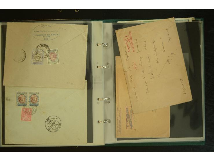 OVERLAND MAIL: 1902/33 (ca.), Sammlungsbestand von etwa 100 Briefen, meist aus dem Irak und Persien, dabei u.a. 16 Belege mit