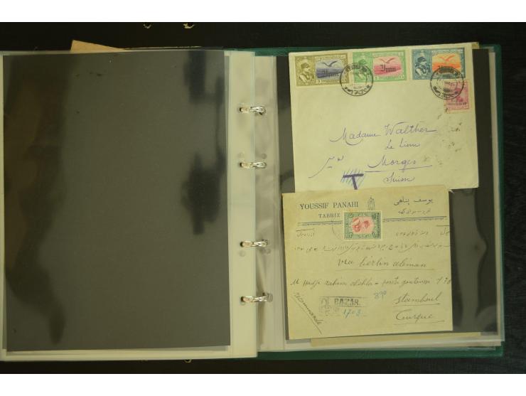 OVERLAND MAIL: 1902/33 (ca.), Sammlungsbestand von etwa 100 Briefen, meist aus dem Irak und Persien, dabei u.a. 16 Belege mit