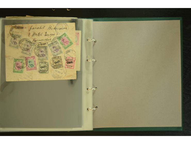 OVERLAND MAIL: 1902/33 (ca.), Sammlungsbestand von etwa 100 Briefen, meist aus dem Irak und Persien, dabei u.a. 16 Belege mit