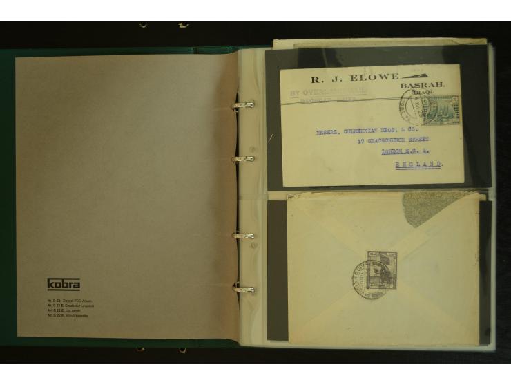 OVERLAND MAIL: 1902/33 (ca.), Sammlungsbestand von etwa 100 Briefen, meist aus dem Irak und Persien, dabei u.a. 16 Belege mit