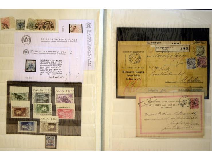 1850/1960, hochinteressante ungebrauchte/postfrische und gestempelte Partie, dabei u.a. Lombardei-Venetien Mi.-Nr. 3 in Misch