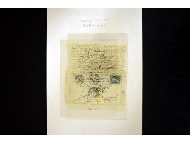 1851/75 (ca.), kleine Bartie Briefe und ein Briefstück, meist Frankreich (dabei Brief mit Nr. 1 und 5)