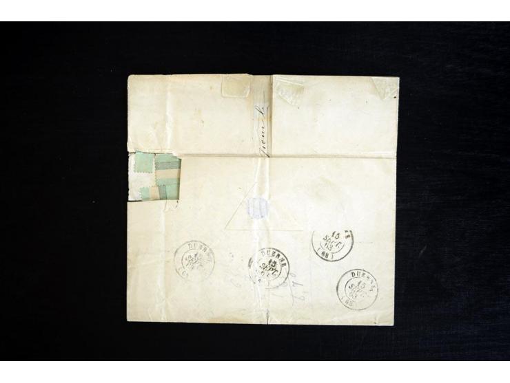 1851/75 (ca.), kleine Bartie Briefe und ein Briefstück, meist Frankreich (dabei Brief mit Nr. 1 und 5)