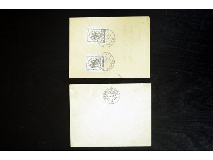 1851/75 (ca.), kleine Bartie Briefe und ein Briefstück, meist Frankreich (dabei Brief mit Nr. 1 und 5)