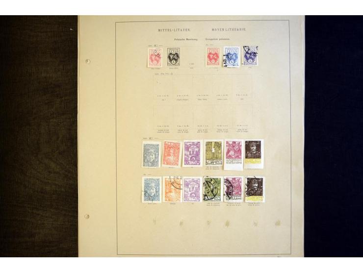 1918/40, hauptsächlich gestempelte Sammlung mit einigen besseren Ausgaben, dabei u.a. Litauen Mi.-Nr. 1-2 gestempelt, gute Er