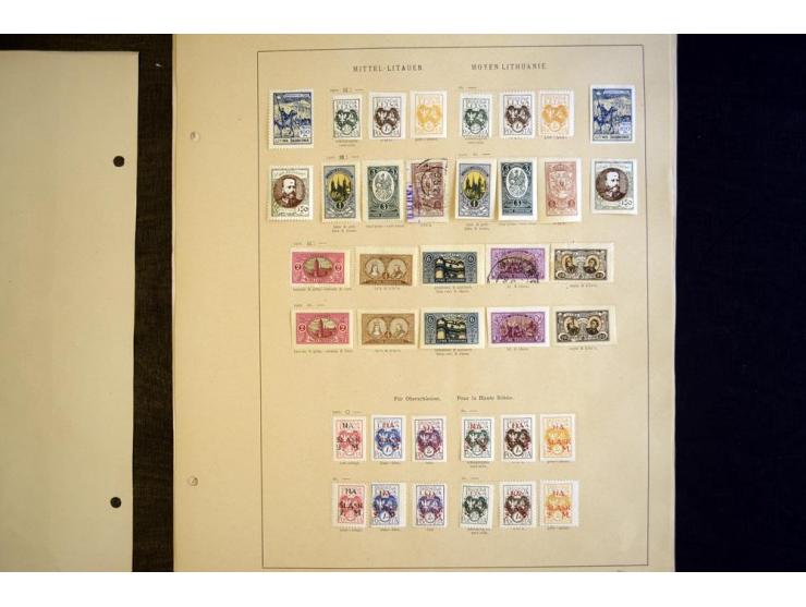 1918/40, hauptsächlich gestempelte Sammlung mit einigen besseren Ausgaben, dabei u.a. Litauen Mi.-Nr. 1-2 gestempelt, gute Er