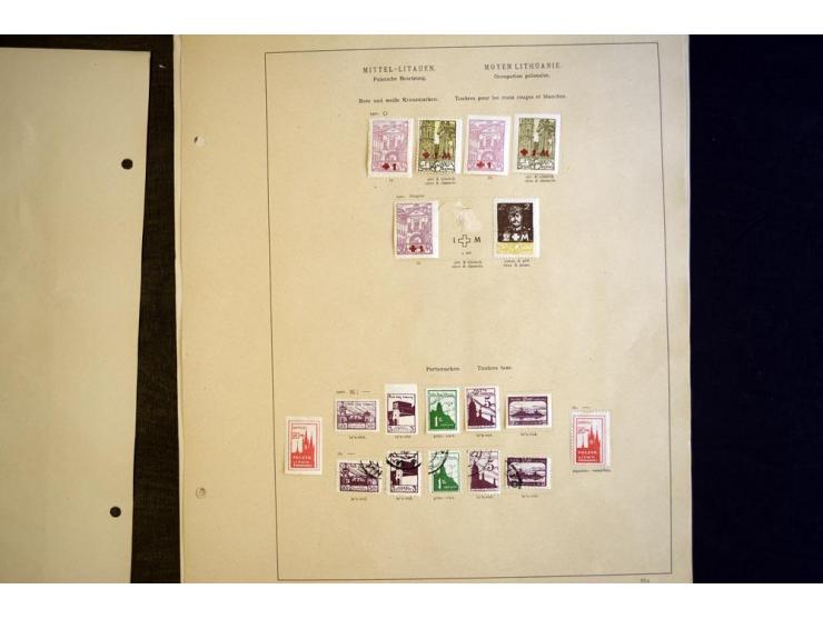 1918/40, hauptsächlich gestempelte Sammlung mit einigen besseren Ausgaben, dabei u.a. Litauen Mi.-Nr. 1-2 gestempelt, gute Er