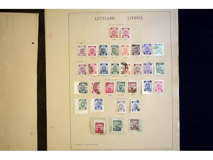1918/40, hauptsächlich gestempelte Sammlung mit einigen besseren Ausgaben, dabei u.a. Litauen Mi.-Nr. 1-2 gestempelt, gute Er