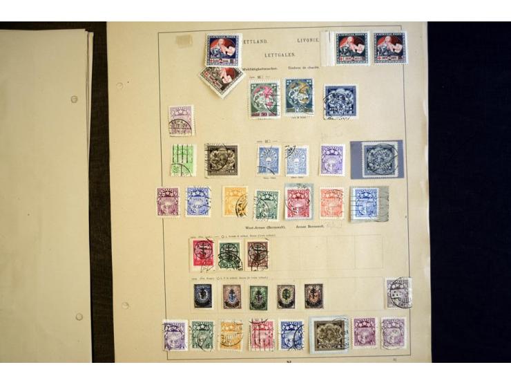 1918/40, hauptsächlich gestempelte Sammlung mit einigen besseren Ausgaben, dabei u.a. Litauen Mi.-Nr. 1-2 gestempelt, gute Er