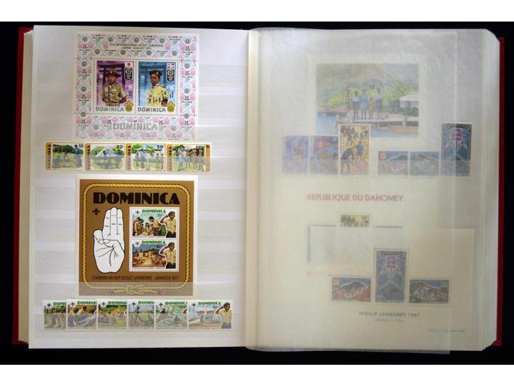 PFADFINDER (SCOUTS): 1918/83 (ca.), fast ausschließlich postfrische, sehr reichhaltige Sammlung, dabei Blocks, Gold- und Silb