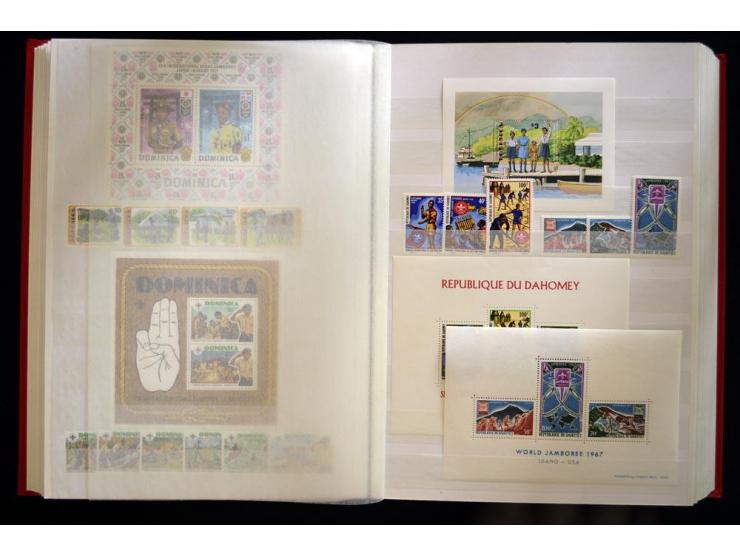 PFADFINDER (SCOUTS): 1918/83 (ca.), fast ausschließlich postfrische, sehr reichhaltige Sammlung, dabei Blocks, Gold- und Silb