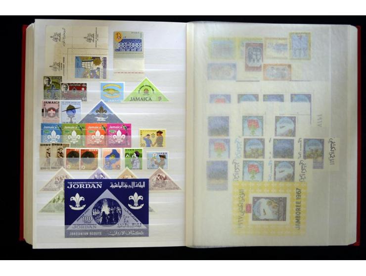 PFADFINDER (SCOUTS): 1918/83 (ca.), fast ausschließlich postfrische, sehr reichhaltige Sammlung, dabei Blocks, Gold- und Silb