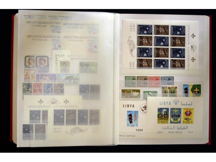 PFADFINDER (SCOUTS): 1918/83 (ca.), fast ausschließlich postfrische, sehr reichhaltige Sammlung, dabei Blocks, Gold- und Silb