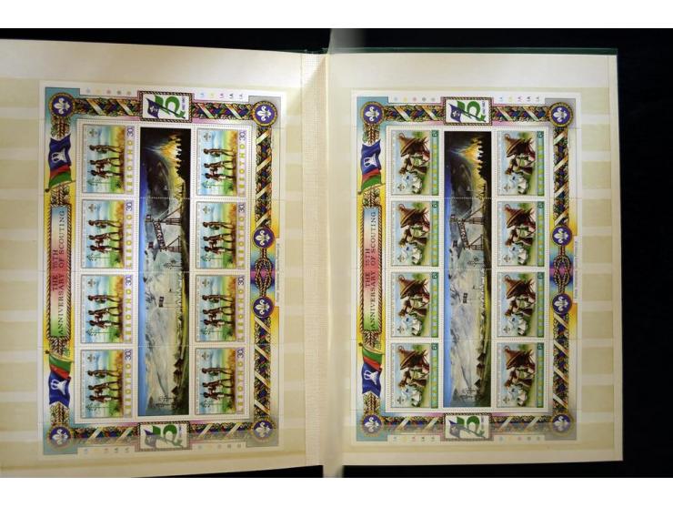 PFADFINDER (SCOUTS): 1918/83 (ca.), fast ausschließlich postfrische, sehr reichhaltige Sammlung, dabei Blocks, Gold- und Silb