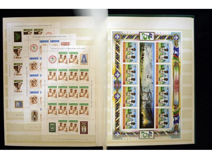 PFADFINDER (SCOUTS): 1918/83 (ca.), fast ausschließlich postfrische, sehr reichhaltige Sammlung, dabei Blocks, Gold- und Silb