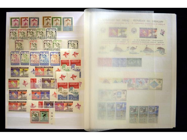 PFADFINDER (SCOUTS): 1918/83 (ca.), fast ausschließlich postfrische, sehr reichhaltige Sammlung, dabei Blocks, Gold- und Silb