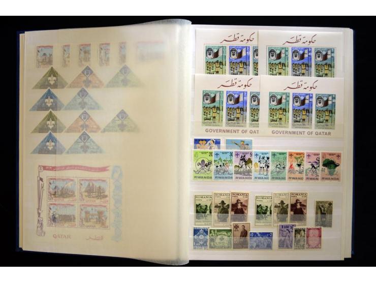 PFADFINDER (SCOUTS): 1918/83 (ca.), fast ausschließlich postfrische, sehr reichhaltige Sammlung, dabei Blocks, Gold- und Silb