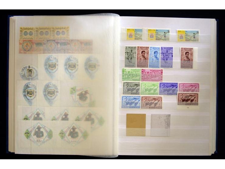 PFADFINDER (SCOUTS): 1918/83 (ca.), fast ausschließlich postfrische, sehr reichhaltige Sammlung, dabei Blocks, Gold- und Silb