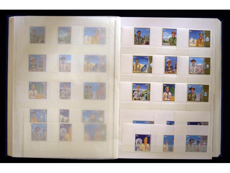 PFADFINDER (SCOUTS): 1918/83 (ca.), fast ausschließlich postfrische, sehr reichhaltige Sammlung, dabei Blocks, Gold- und Silb