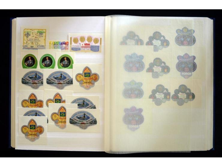 PFADFINDER (SCOUTS): 1918/83 (ca.), fast ausschließlich postfrische, sehr reichhaltige Sammlung, dabei Blocks, Gold- und Silb