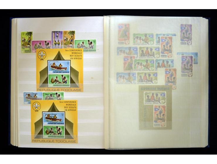 PFADFINDER (SCOUTS): 1918/83 (ca.), fast ausschließlich postfrische, sehr reichhaltige Sammlung, dabei Blocks, Gold- und Silb