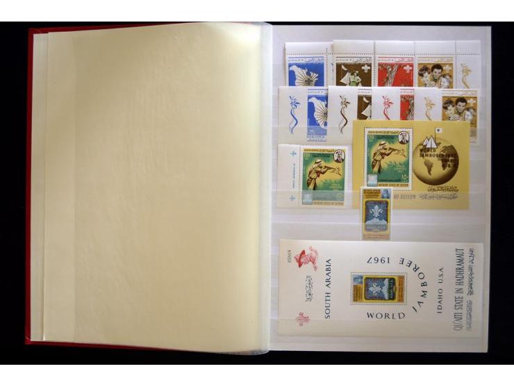 PFADFINDER (SCOUTS): 1918/83 (ca.), fast ausschließlich postfrische, sehr reichhaltige Sammlung, dabei Blocks, Gold- und Silb