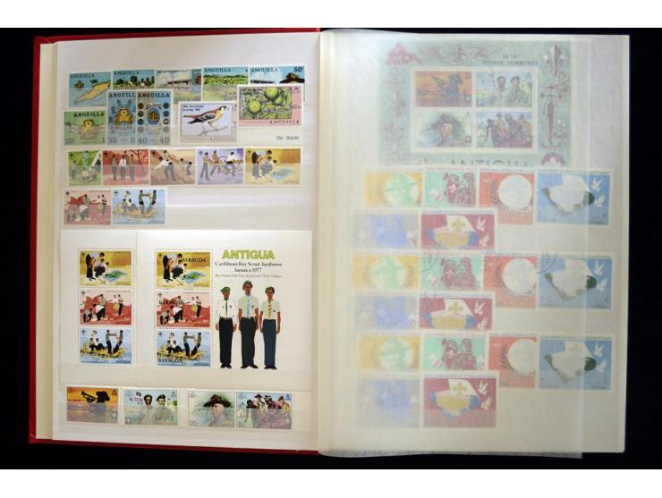 PFADFINDER (SCOUTS): 1918/83 (ca.), fast ausschließlich postfrische, sehr reichhaltige Sammlung, dabei Blocks, Gold- und Silb