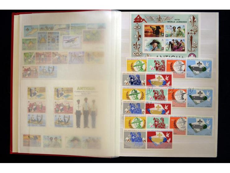 PFADFINDER (SCOUTS): 1918/83 (ca.), fast ausschließlich postfrische, sehr reichhaltige Sammlung, dabei Blocks, Gold- und Silb