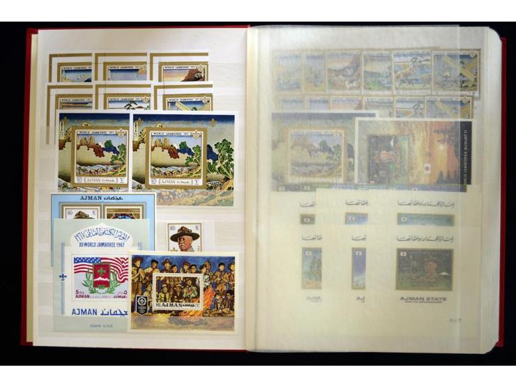 PFADFINDER (SCOUTS): 1918/83 (ca.), fast ausschließlich postfrische, sehr reichhaltige Sammlung, dabei Blocks, Gold- und Silb