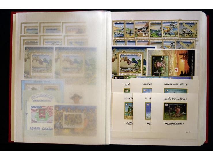 PFADFINDER (SCOUTS): 1918/83 (ca.), fast ausschließlich postfrische, sehr reichhaltige Sammlung, dabei Blocks, Gold- und Silb