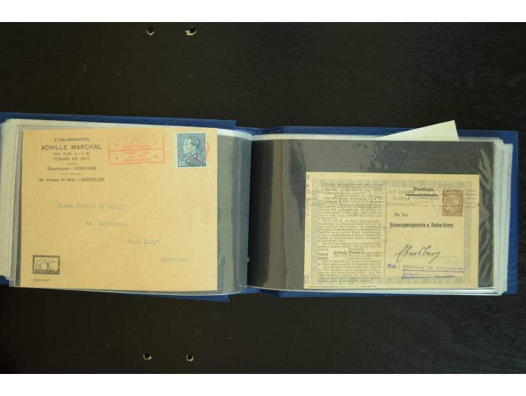  ROTES KREUZ: 1872/1990, umfangreicher Bestand mit einigen hundert Briefen, dabei viel Feldpost- und KGF-Belege, Sonder- und 