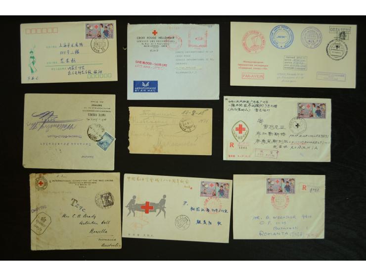  ROTES KREUZ: 1872/1990, umfangreicher Bestand mit einigen hundert Briefen, dabei viel Feldpost- und KGF-Belege, Sonder- und 