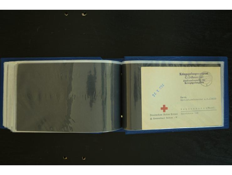  ROTES KREUZ: 1872/1990, umfangreicher Bestand mit einigen hundert Briefen, dabei viel Feldpost- und KGF-Belege, Sonder- und 