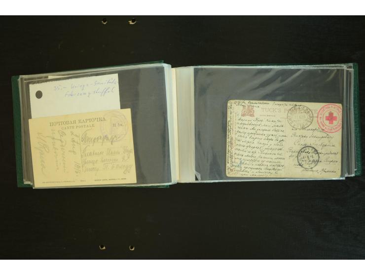  ROTES KREUZ: 1872/1990, umfangreicher Bestand mit einigen hundert Briefen, dabei viel Feldpost- und KGF-Belege, Sonder- und 