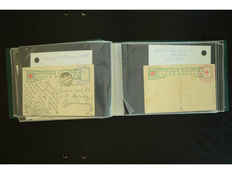  ROTES KREUZ: 1872/1990, umfangreicher Bestand mit einigen hundert Briefen, dabei viel Feldpost- und KGF-Belege, Sonder- und 