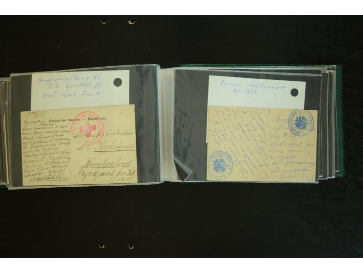  ROTES KREUZ: 1872/1990, umfangreicher Bestand mit einigen hundert Briefen, dabei viel Feldpost- und KGF-Belege, Sonder- und 