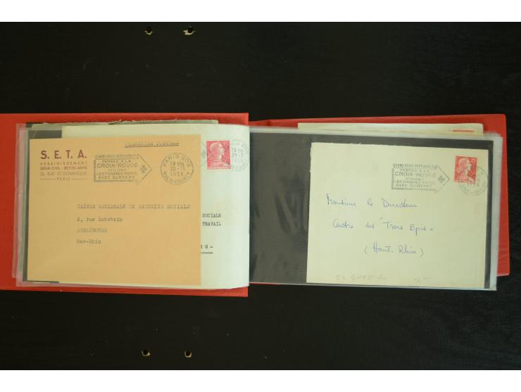  ROTES KREUZ: 1872/1990, umfangreicher Bestand mit einigen hundert Briefen, dabei viel Feldpost- und KGF-Belege, Sonder- und 