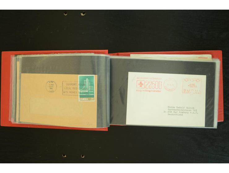  ROTES KREUZ: 1872/1990, umfangreicher Bestand mit einigen hundert Briefen, dabei viel Feldpost- und KGF-Belege, Sonder- und 