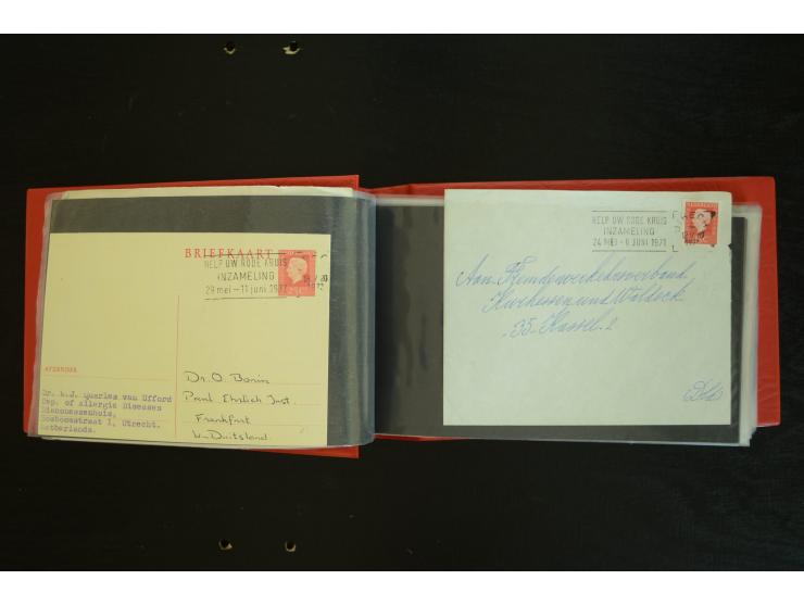  ROTES KREUZ: 1872/1990, umfangreicher Bestand mit einigen hundert Briefen, dabei viel Feldpost- und KGF-Belege, Sonder- und 