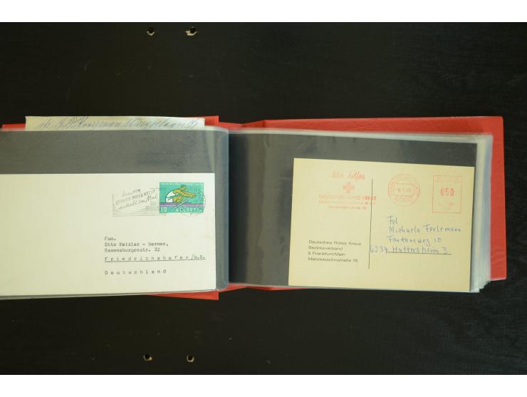  ROTES KREUZ: 1872/1990, umfangreicher Bestand mit einigen hundert Briefen, dabei viel Feldpost- und KGF-Belege, Sonder- und 