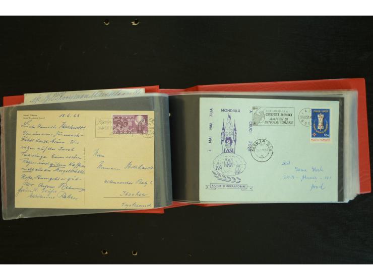  ROTES KREUZ: 1872/1990, umfangreicher Bestand mit einigen hundert Briefen, dabei viel Feldpost- und KGF-Belege, Sonder- und 