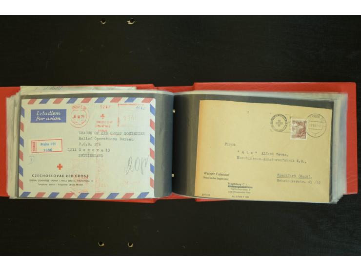  ROTES KREUZ: 1872/1990, umfangreicher Bestand mit einigen hundert Briefen, dabei viel Feldpost- und KGF-Belege, Sonder- und 
