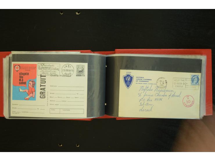  ROTES KREUZ: 1872/1990, umfangreicher Bestand mit einigen hundert Briefen, dabei viel Feldpost- und KGF-Belege, Sonder- und 