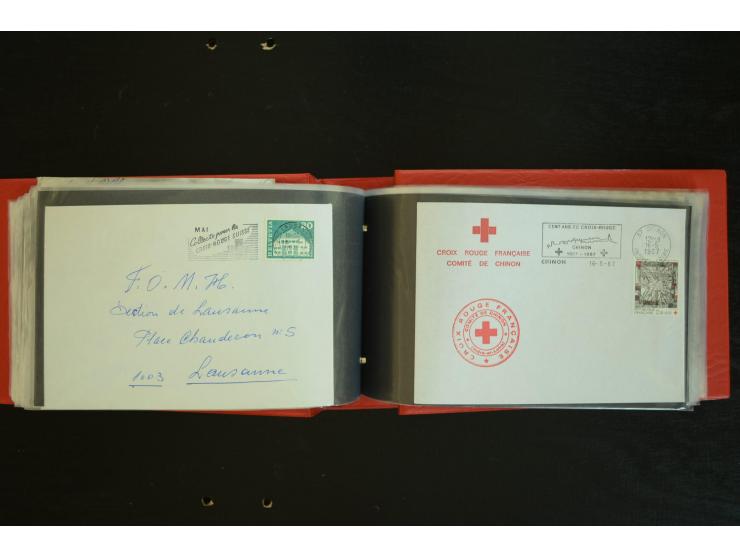  ROTES KREUZ: 1872/1990, umfangreicher Bestand mit einigen hundert Briefen, dabei viel Feldpost- und KGF-Belege, Sonder- und 